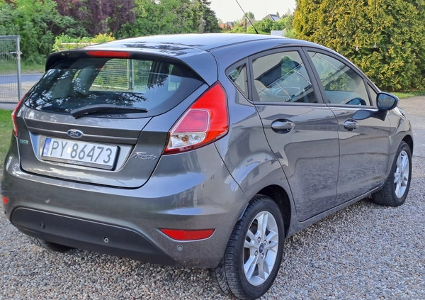 Ford Fiesta cena 27900 przebieg: 129488, rok produkcji 2015 z Poznań małe 211